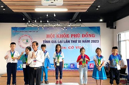 Hội khỏe Phù đổng tỉnh Gia Lai: Trao 15 bộ huy chương cho các kỳ thủ Cờ vua