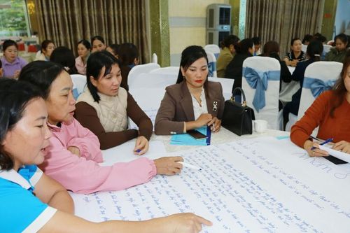 Nâng cao năng lực cho cán bộ hội phụ nữ trong triển khai thực hiện Dự án 8