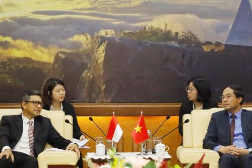 Chủ tịch UBND tỉnh Trịnh Xuân Trường làm việc với Đại sứ Indonesia tại Việt Nam