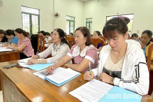 Hàm Yên có gần 80 phụ nữ ở vùng sâu vùng xa được nâng cao năng lực về công tác tuyên truyền