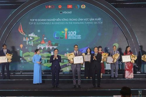 Nestlé Việt Nam dẫn đầu trong Top 100 doanh nghiệp bền vững năm 2023