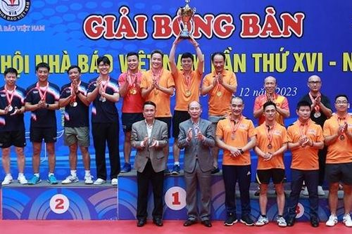 Đội Bóng bàn Báo CAND bảo vệ thành công 'Ngôi vương'