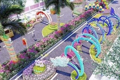 'Ngắm trước' đường hoa Xuân Côn Đảo năm 2024