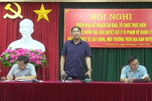 Huyện Thường Tín hoàn thành xử lý hàng loạt vi phạm đất đai, xây dựng