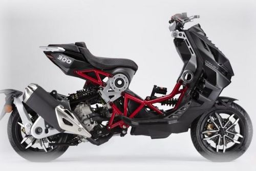 Hình ảnh xe ga Italjet Dragster 300 với thiết kế độc đáo