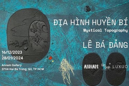 Triển lãm 'Địa hình huyền bí' giới thiệu tác phẩm của danh họa Lê Bá Đảng