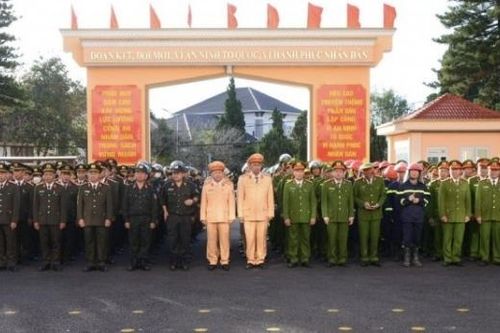 Lâm Đồng: Lực lượng Công an đồng loạt ra quân thực hiện đợt cao điểm tấn công trấn áp tội phạm