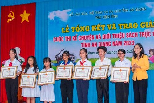 Trao giải Cuộc thi Kể chuyện và Giới thiệu sách trực tuyến tỉnh An Giang năm 2023