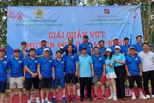 Chư Păh tổ chức Giải quần vợt mở rộng tranh cúp Agribank