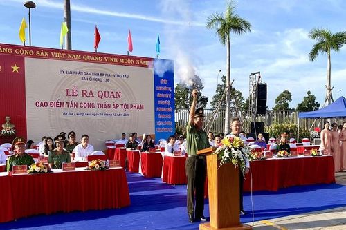 Bà Rịa - Vũng Tàu ra quân trấn áp tội phạm dịp Tết Nguyên đán