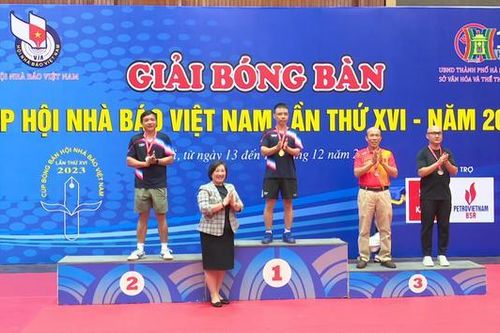 Bế mạc Giải bóng bàn Hội nhà báo Việt Nam 2023