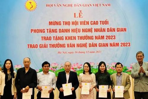 Trao Giải thưởng Văn nghệ dân gian năm 2023 cho 50 công trình
