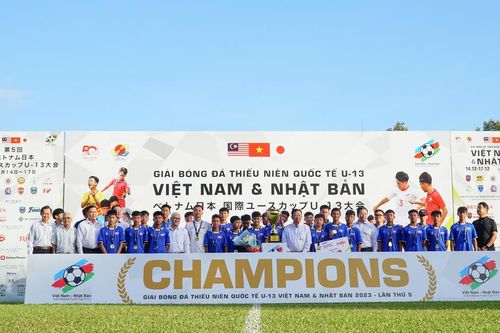 PVF vô địch giải bóng đá thiếu niên quốc tế U13 Việt Nam-Nhật Bản 2023