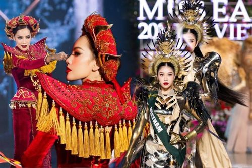 2 bộ National Costume tỏa sáng trên sân nhà: Hoàng Phương và Lan Anh đều đỉnh của chóp