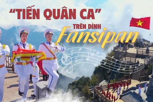 'Tiến quân ca' trên đỉnh Fansipan