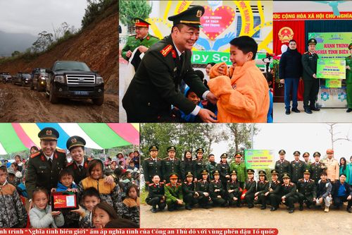 Hành trình 'Nghĩa tình biên giới' ấm áp nghĩa tình của Công an Thủ đô với vùng phên dậu Tổ quốc