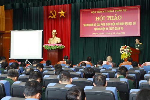 Bàn giải pháp thực hiện mô hình đại học số tại Học viện Kỹ thuật Quân sự