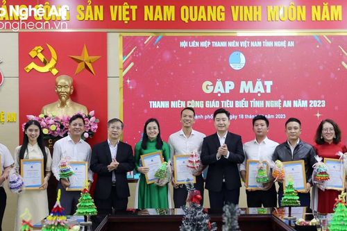 Nghệ An tuyên dương 23 điển hình thanh niên Công giáo tiêu biểu năm 2023