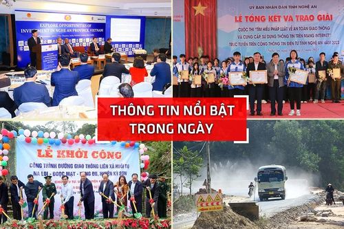 Nghệ An: Thông tin nổi bật ngày 18/12