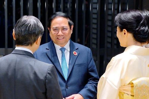 Thủ tướng Phạm Minh Chính hội kiến Nhà vua và Hoàng hậu Nhật Bản