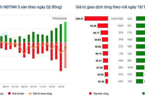 Khối ngoại liên tục bán ròng gây 'sức ép' cho nhà đầu tư