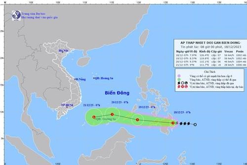 Bão JELAWAT di chuyển theo hướng Tây Tây Bắc, sức gió mạnh cấp 8, giật cấp 10
