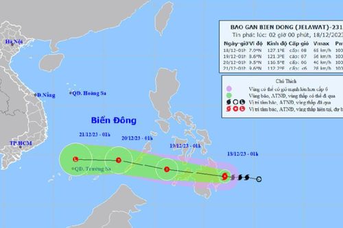 Bão Jelawat chuẩn bị tiến vào Biển Đông