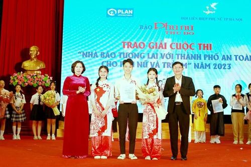 Trao giải cuộc thi 'Nhà báo tương lai với thành phố an toàn cho phụ nữ và trẻ em'