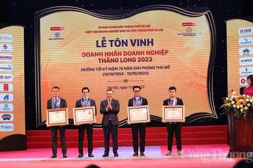 Hà Nội: Tôn vinh doanh nhân, doanh nghiệp Thăng Long năm 2023