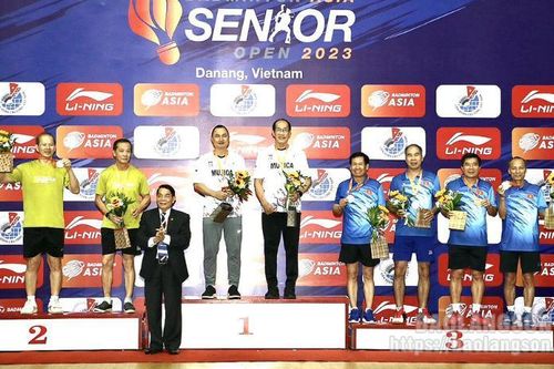 Vận động viên Lạng Sơn đoạt huy chương tại Giải cầu lông quốc tế trung cao tuổi châu Á năm 2023
