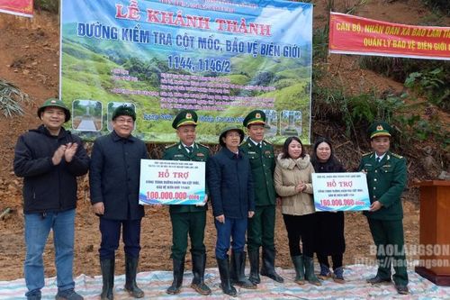 Khánh thành công trình đường lên kiểm tra cột mốc 1144, 1146/2