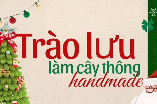Trào lưu làm cây thông handmade