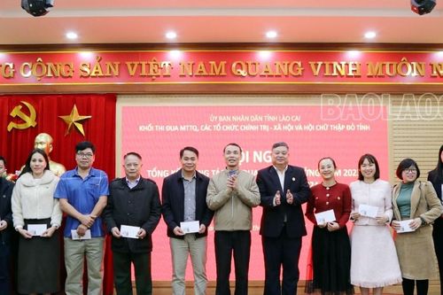Khối thi đua MTTQ, các tổ chức chính trị - xã hội và Hội Chữ thập đỏ tỉnh biểu dương, khen thưởng 28 điển hình tiên tiến năm 2023