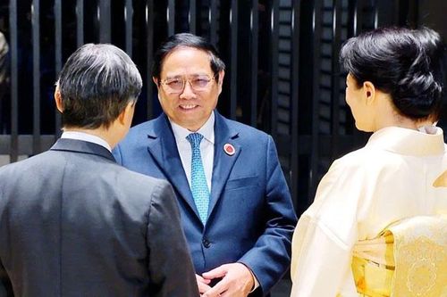 Thủ tướng Phạm Minh Chính hội kiến Nhà vua và Hoàng hậu Nhật Bản