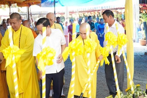BR-VT: Đặt đá khởi công trùng tu ngôi Tam bảo chùa Pháp Quang (TP.Bà Rịa)