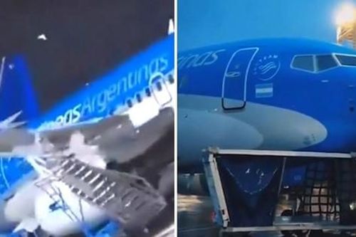 Video gió mạnh thổi xoay cả chiếc máy bay Boeing đang đỗ, khiến máy bay hỏng luôn
