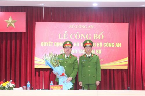 Bộ Công an công bố quyết định về công tác cán bộ
