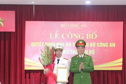 Bổ nhiệm tân Cục trưởng Cục Cảnh sát Quản lý hành chính về trật tự xã hội