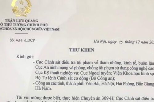 Phó Thủ tướng gửi Thư khen việc triệt phá thành công đường dây khai thác trái phép khoáng sản