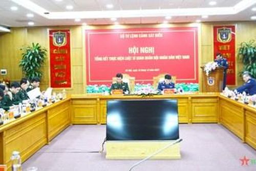 Bộ tư lệnh Cảnh sát biển tổng kết thực hiện Luật Sĩ quan Quân đội nhân dân Việt Nam