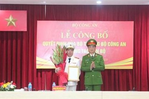 Lễ công bố các quyết định của Bộ trưởng Bộ Công an về công tác cán bộ