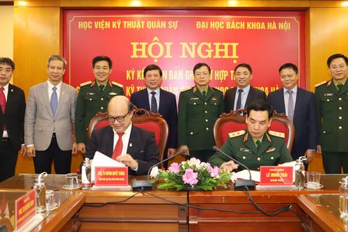 Học viện Kỹ thuật Quân sự ký kết hợp tác với ĐH Bách khoa Hà Nội