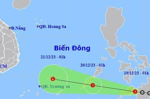 Đêm nay, áp thấp nhiệt đới vào Biển Đông
