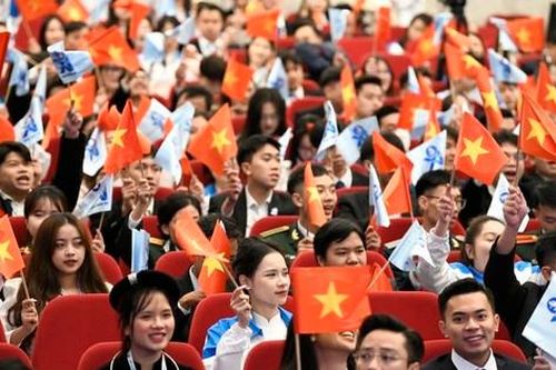 Toàn cảnh phiên trọng thể Đại hội đại biểu toàn quốc Hội Sinh viên Việt Nam lần thứ XI