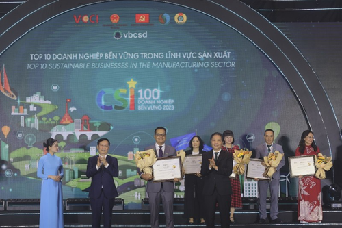 Nestlé Việt Nam tiếp tục dẫn đầu trong Top 100 doanh nghiệp bền vững năm 2023