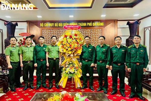 Lãnh đạo công an Đà Nẵng đánh giá cao thành tích của bộ đội biên phòng thành phố
