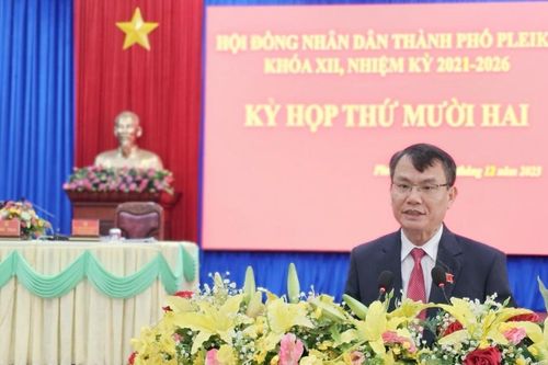 Khai mạc kỳ họp thứ 12 HĐND TP. Pleiku khóa XII