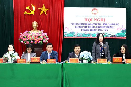 Đại biểu HĐND tỉnh tiếp xúc cử tri sau kỳ họp