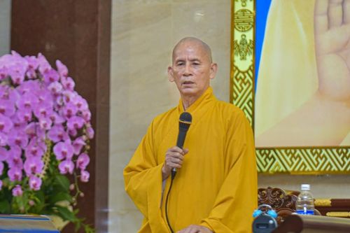 Hòa thượng Thích Thiện Thống thuyết trình, trả lời những vấn đề liên quan Tăng sự