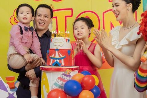 Sang Lê đưa màu sắc rạp xiếc vào vào sinh nhật của hai con